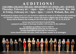 Read more about the article Actor Auditions in Chicago for Columbia Student Film Productions