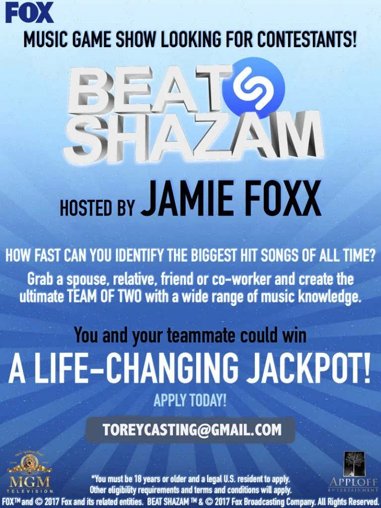 Beat Shazam Casting Call