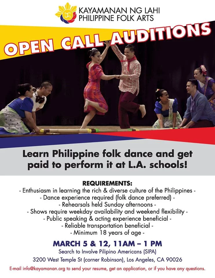 folk dancer open call in Los Angeles