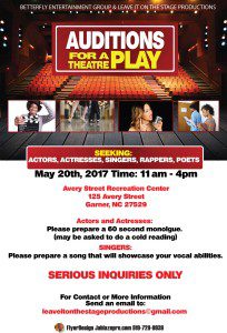Read more about the article Theater Auditions in Garner North Carolina