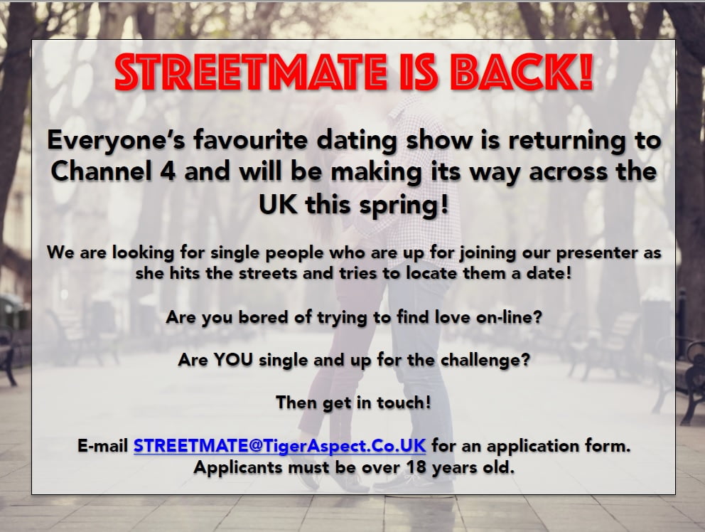 Streetmate UK casting