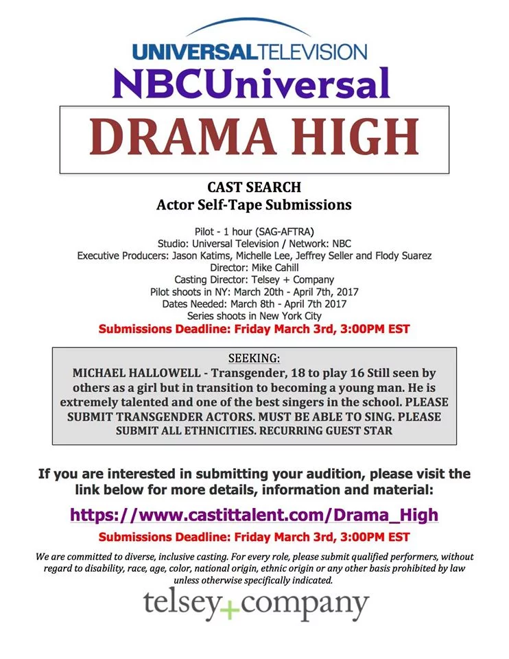 Drama High auditions