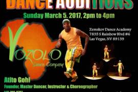 Volozo Dance Company audition flyer