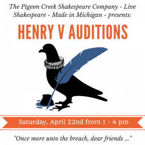 Auditions in Grand Rapids, MI for Paid Roles in Stage Play “Henry V”