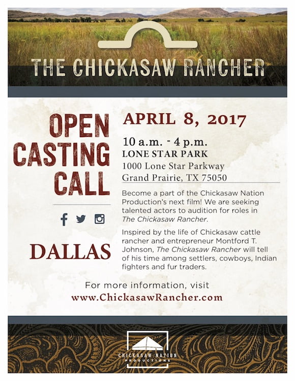 Chicksaw Rancher Open casting call