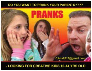 Read more about the article Casting Kids & Tweens Looking To Prank a Parent