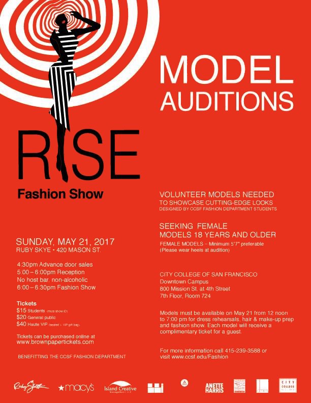 Model auditions Bay area