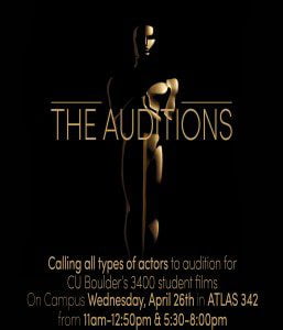 Read more about the article Auditions in Boulder Colorado for Student Film