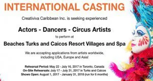 International Online Auditions for Worldwide Performers for Turks and Caicos Islands Beach Resort Shows