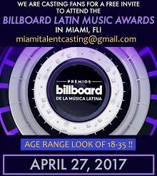 casting Billboard Latin Music Awards