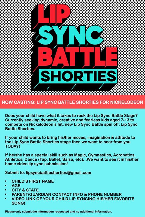 Auditions for Nickelodeon