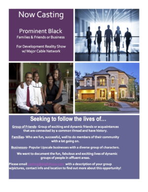 New reality/docu-series Casting Prominent African America Families