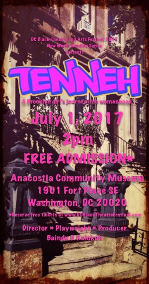 Casting Actors in Washington, D.C. for Stage Reading of “Tenneh”