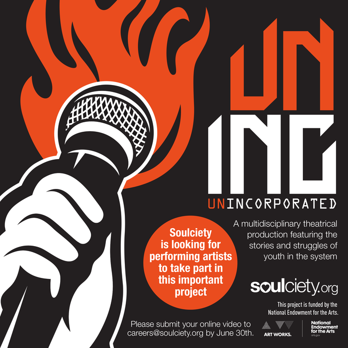 Unincorporated audition flyer