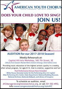 Read more about the article The American Youth Chorus in DC Holding Auditions for Young Singers