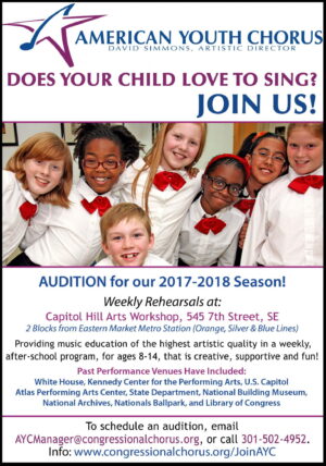 The American Youth Chorus in DC Holding Auditions for Young Singers