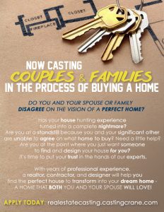 Read more about the article Casting Couples Nationwide Looking To Buy A Home