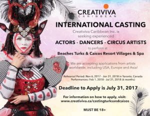 Read more about the article Open Auditions for Performers Worldwide to Perform at Beaches Turks and Caicos Resort