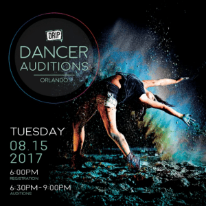 Read more about the article Open Auditions for Dancers in Orlando, Florida for artistic stage show DRIP