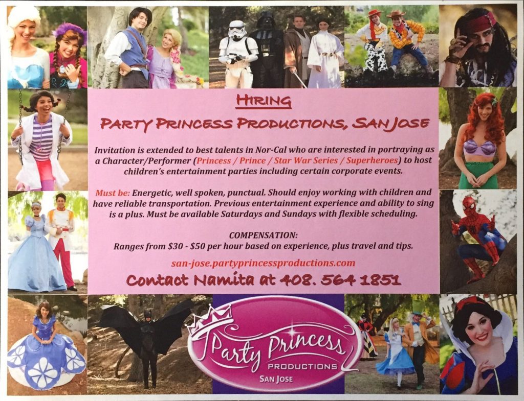 Disney princess auditions in San Jose