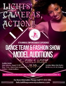 Read more about the article Modeling Auditions for Teen Girls in NYC for Power of You Teens” Fashion Show