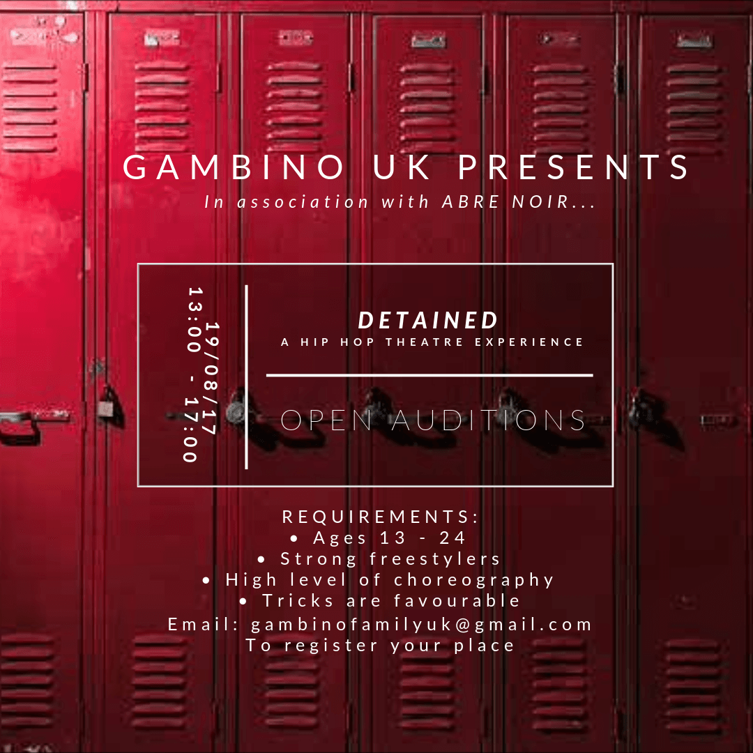 Open Auditions for Teen Hip Hop Dancers in London, UK Auditions Free