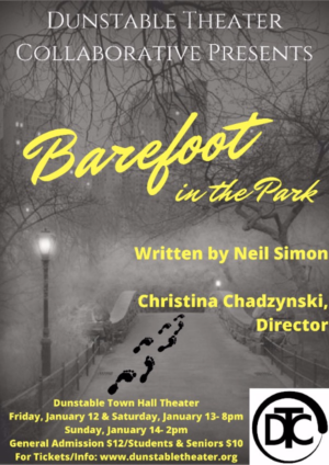 Theater Auditions in Boston MA Area for Neil Simon’s “Barefoot in the Park”