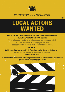 Read more about the article Student Film Auditions in Liverpool, UK