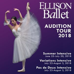 Ellison Ballet Summer Intensive Holding Ballet Dancer Auditions