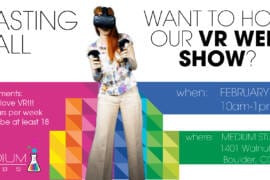 Boulder CO auditions for VR wed show