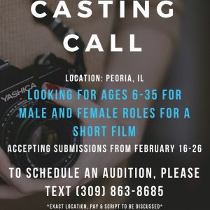 Read more about the article Auditions in Peoria Illinois for Indie Dramatic Short
