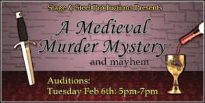 Acting Job in Pittsburgh for Medieval Murder Mystery and Mayhem Show