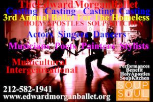3rd Annual Ballet For The Homeless Benefit Dancer Auditions in NYC