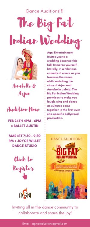 Casting a Bollywood Inspired Theater Production in Austin Texas