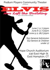 Read more about the article Community Theater Auditions Comedy Elvis Has Left the Building in East Hampton, CT