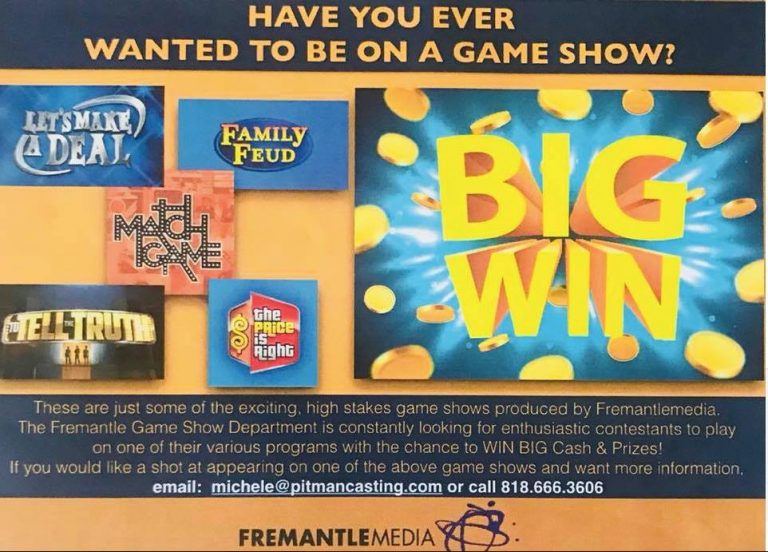 Get On A Game Show Tryout For Popular TV Game Shows Auditions Free