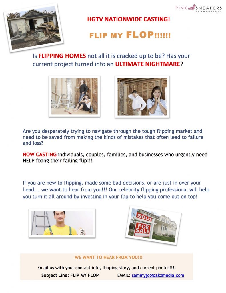 House Flip Rescue Casting call