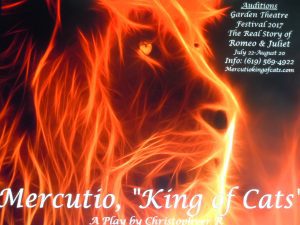 Read more about the article Theater Auditions in San Diego for “Mercutio, King of Cats” – A Retelling of Shakespeare’s Romeo & Juliet