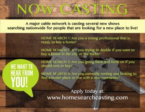 Read more about the article Major Cable Network Casting People Ready To Buy A Home Nationwide