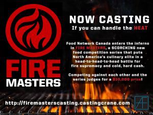 Read more about the article Casting New Chef / Cooking Competition Series “Fire Masters” Nationwide & in Canada