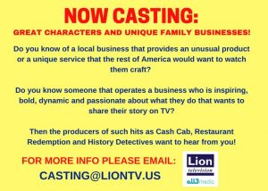 Casting People With Cool Businesses or Crazy Hobbies Nationwide