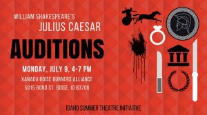 Read more about the article Boise Idaho Auditions for “Julius Caesar”