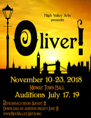 Auditions in Midway Utah for Production of “Oliver”