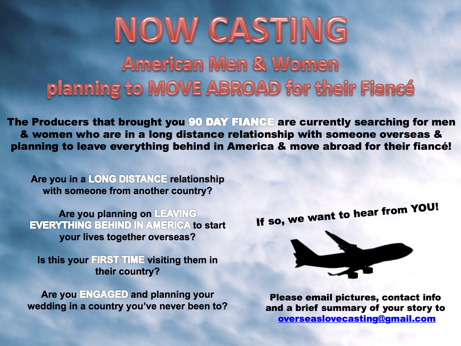 Read more about the article Casting Call for 90 Day Fiance Spin-Off Show Nationwide