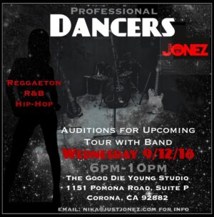 Band Member and Background Dancer Auditions for Touring Band in Los Angeles