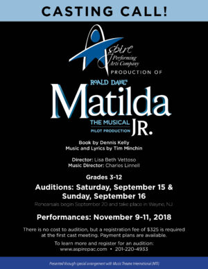 Musical Theater Auditions for Kids & Teens in New Jersey