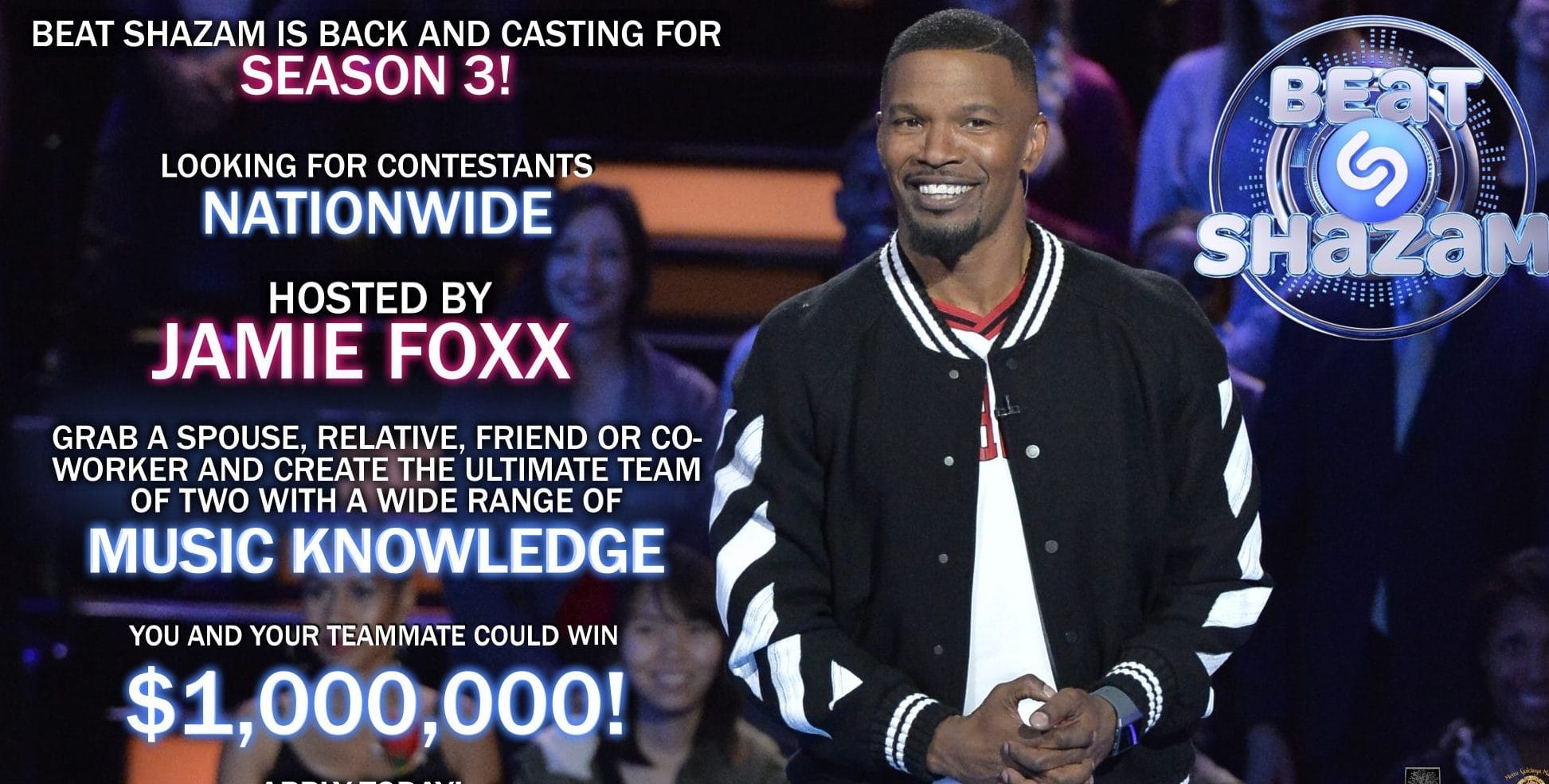 Beat Shazam Casting Call for Season 3 Auditions Free