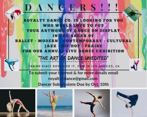 Read more about the article Adult Dancer Auditions in Los Angeles for “The Art of Dance” 2018