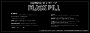 Speaking Roles in Independent Movie “Black Pill” – Chicago