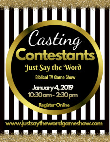 Read more about the article Caasting Call in Chicago for Biblical Game Show “Just Say The Word”